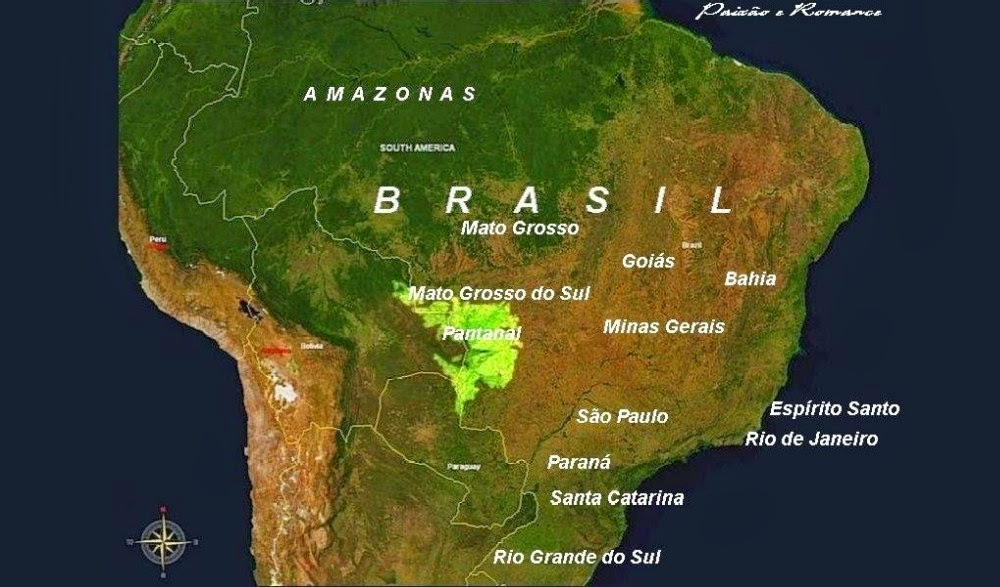 Mapa bioma Pantanal