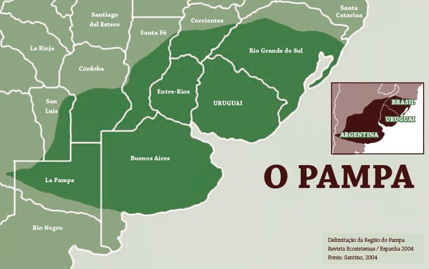 Mapa do Bioma Pampa