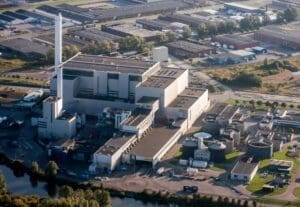 Usina de geração energia de resíduos na Suécia