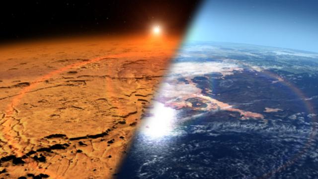 Atmosfera de Marte - sem fenômenos atmosféricos