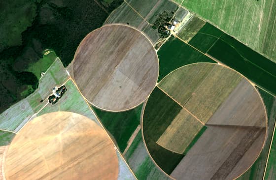 Imagem de satélite para agricultura por IA