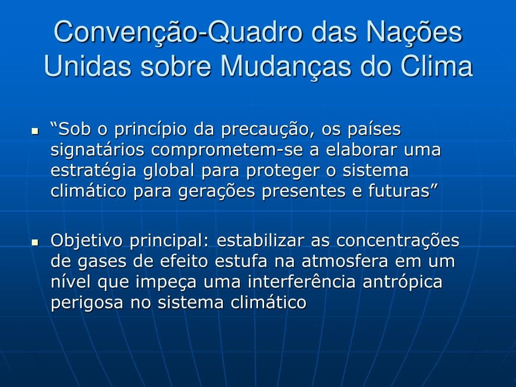 Convenção-Quadro das Nações Unidas sobre Mudança do Clima - UNFCCC