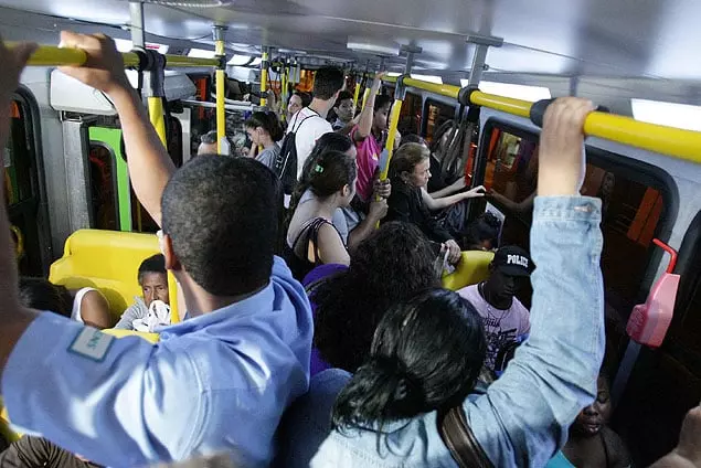 Superlotação nos transportes públicos