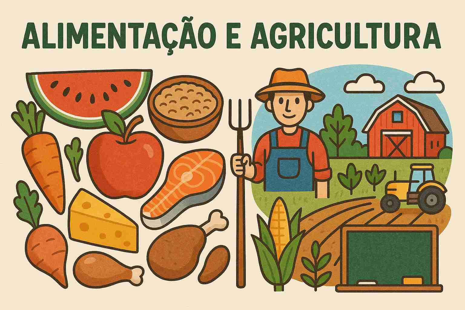 Alimentação e agricultura - planos de aula