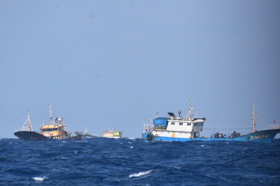 Dezenas de navios circulam diariamente em alto mar e movimentam a economia do mar