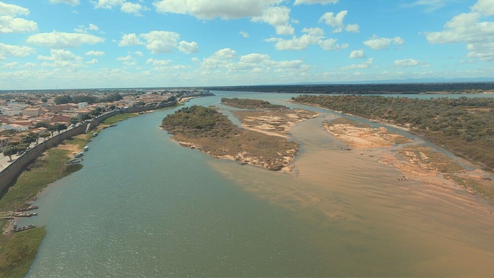 Imagem do rio Velho Chico na Bacia hidrográfica do São Francisco