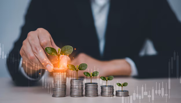 Homem de terno e gravata fazendo as constas da descarbonização da economia