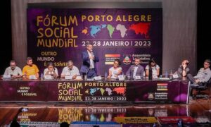 Encontro do Fórum Social Mundial em Porto Alegre