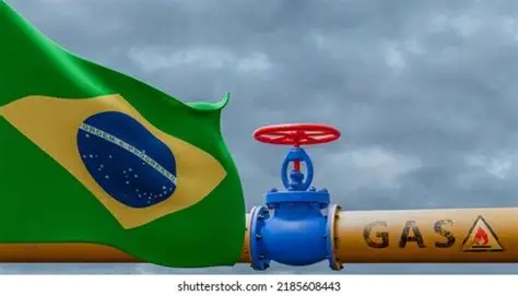 bandeira mostrando a produção de biometano no Brasil