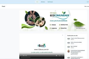 Tela da ecocomunidade - eco comunidade